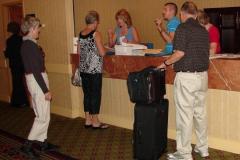 Lining Up at the Registration Desk